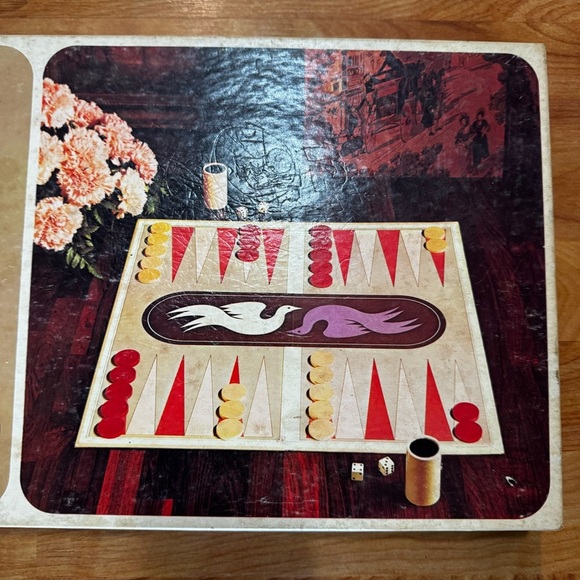 Vintage 70’s Backgammon Set Selchow Righter Complete 1975 Printed in the USA - Picture 6 of 14